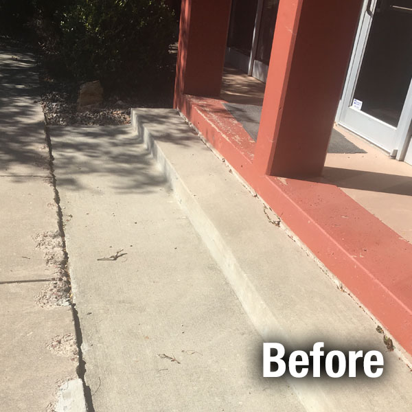 Commercial Concrete Repair - Lafayette - Before